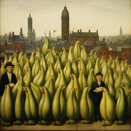according to Wikipedia, L S Lowry spent 10 years painting pictures of bananas before finding fame