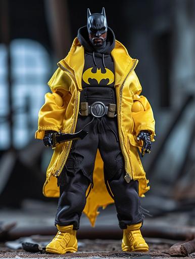 1990\'s action figure, WU\-TANG\-CLAN! W logo laser etched as the bat signal --style raw --ar 3:4 --stylize 145 --v 6.0