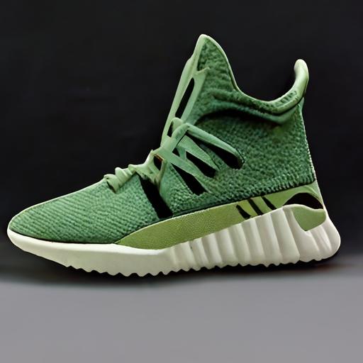 adidas sneaker nft yeezy boost high green color sneakers shoes running shoes --uplight