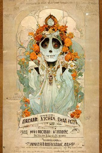 advertising poster for a Day of the Dead parade, 