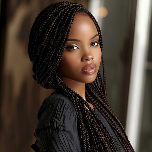african american box braids, flawless style