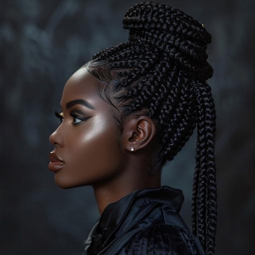 african american box braids, flawless style