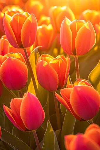 als de lente komt dan stuur ik jou tulpen uit Amsterdam, als de lente komt dan geef ik jou tulpen uit Amsterdam, duizend gele, duizend rooie, wensen jou het aller mooiste, wat mijn mond niet zeggen kan, zeggen tulpen uit amsterdam, tulip --niji 6 --ar 2:3