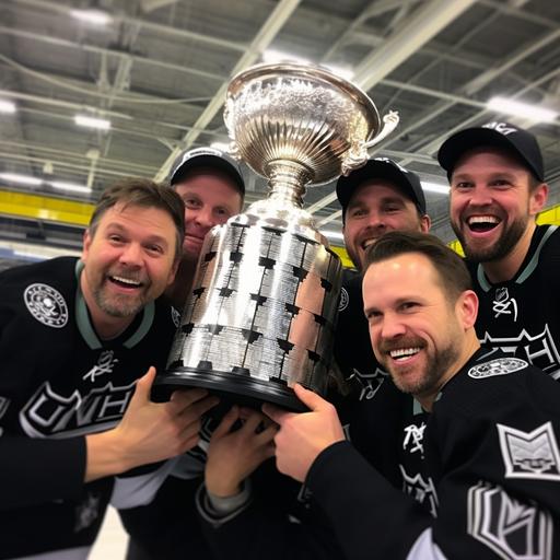 an Instagram post by The Alaska Thunderpucks, announcing their victory in winning the Stanley Cup and featuring a photo of the players, the coach, and the owner werking in drag and posing with the cup: 🏆 Champions in Drag, Conquerors on Ice! 🌟 History has been made, and the dream has become a reality! The Alaska Thunderpucks proudly present the ultimate moment of triumph as we raise the Stanley Cup high, proving that with talent, dedication, and a touch of glamour, anything is possible! 💃🏒✨ We are beyond thrilled to announce that we are the proud winners of the Stanley Cup! It's a moment that will forever be etched in the annals of hockey, a testament to the indomitable spirit of our players, the brilliance of our coach, and the unwavering support of our incredible fans. We did it, darlings! 🌈🏆 To celebrate this monumental achievement, we've chosen to honor the unity and self-expression that has defined our journey by embracing the power of drag. In this iconic photo, our players, coach, and owner come together, adorned in glamorous drag ensembles, to showcase their undeniable talent, resilience, and sheer fabulousness! 💥💋 The Stanley Cup shines even brighter in the presence of these fierce athletes and visionary leaders. This historic moment captures the essence of The Alaska Thunderpucks--a team that defies conventions, breaks barriers, and reminds the world that hockey knows no boundaries. We are united, we are fierce, and we are champions! 🌟⚡️ We extend our deepest gratitude to every fan, supporter, and believer who has been with us throughout this incredible journey. Your unwavering passion and love have fueled our drive to reach for the stars. This victory is as much yours as it is ours! 🌈❤️ Stay tuned for more celebrations, parades, and memorable moments as [...]