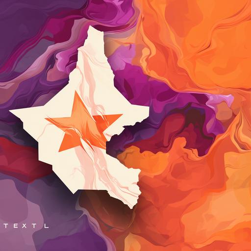 an abstract logo of texas state in usa, texas state map in the background and add on front 