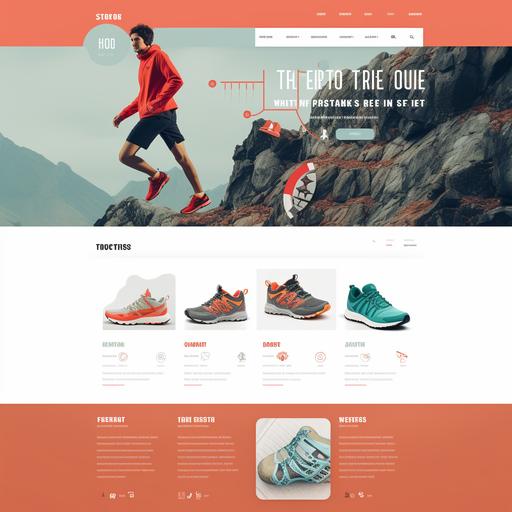 an ecommerce web design for selling running shoes, Niki, UI, UX, user-friendly, Trendy and Lifestyle-Oriented, The hero section features a lifestyle image portraying people wearing your shoes in various settings. Categories are presented as stylish tiles with imagery that complements the overall brand image. Product listings use large images, and users can filter products by style or occasion. A 