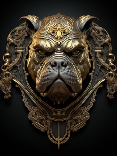 an exotic bully logo that says im from,Tennessee,hyper realstic,insane details,cinematic background,super resolution,award winning photography, 8k --ar 3:4 --s 250