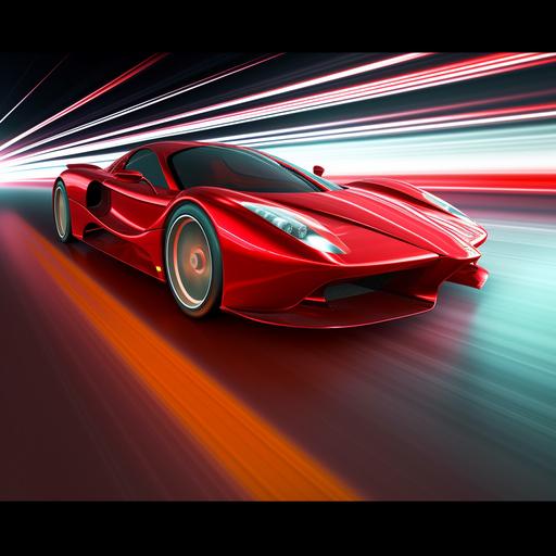 an red super car fast and speed with speed lines high res--v 5.1