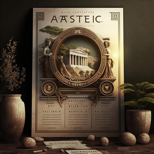 ancient greece aestetic poster --v 4 --s 750 --q 2