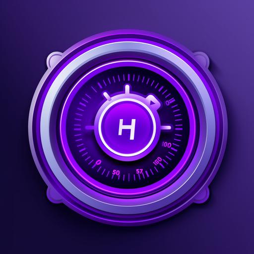 purple gaming CPU temperature icon