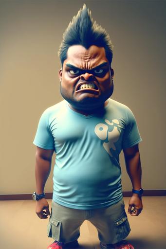 angry, cartoon character high detailed 12k realistic high resolution --v 4 --ar 2:3