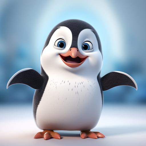 animated smiling penguin waving saying just smile and wave boys, just smile and wave