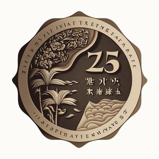 25th anniversary logo with impression of Taiwan