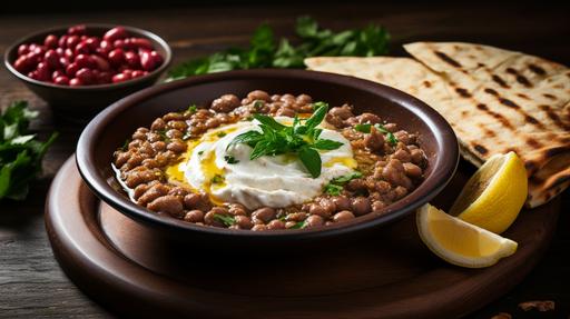 arabic, beans, Ful medames , food , --c 10 --ar 16:9