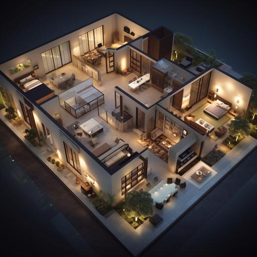 [architectural floor plan]::8 of a club house [including spa, gym, game room and multipurpose hall]::5