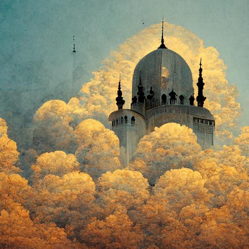 architecture islamic building animals clouds sun people