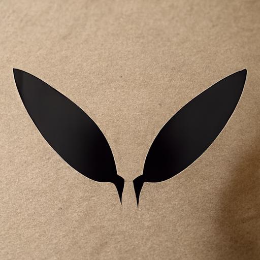 armadillo face logo simple black