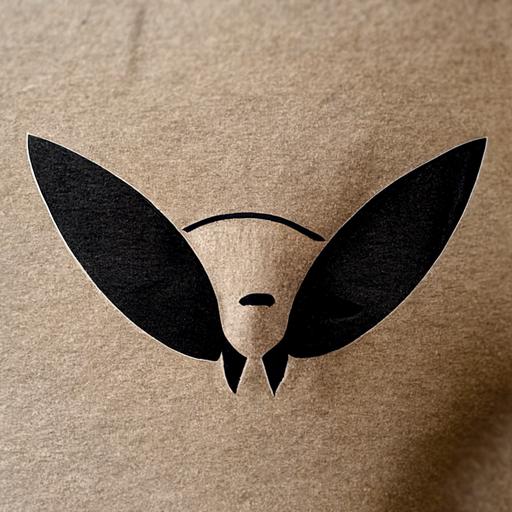 armadillo face logo simple black