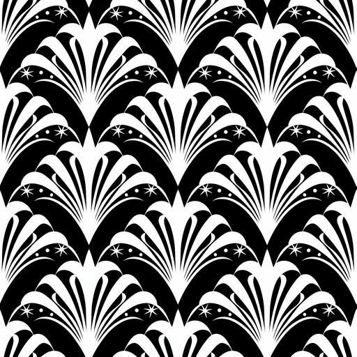 art deco clothing pattern --tile --c 15 --v 6.0 --style raw