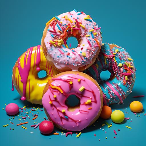 art donuts, pop art