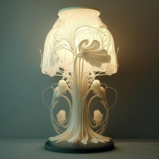 art nouveau lamp by simone rocha