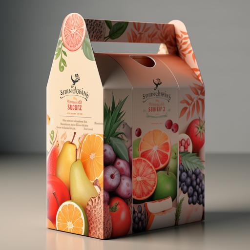 attached gift pack carton for tetrapack juices in premium silver shades graphic design, new attractive shapes