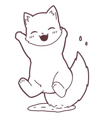 baby fox pup playing in the mud, black and white, simple kids coloring book page, black line art, vector image, furry art, furaffinity, deviantart, playful poses, joyful poses, mudcore, mudpunk, dirtcore, dirtpunk, slopcore, sloppunk --style cute --no color --ar 4:5 --chaos 100 --niji 5