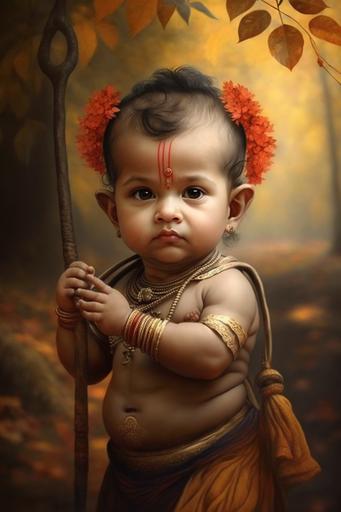 baby like Hindu God 