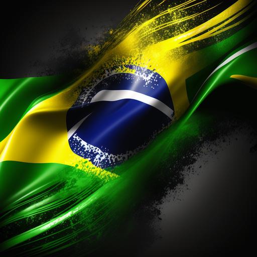 background brazilian flag cool abstract new design 4k