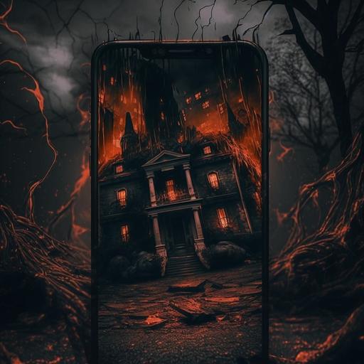 background for Instagram story with horror theme, high quality