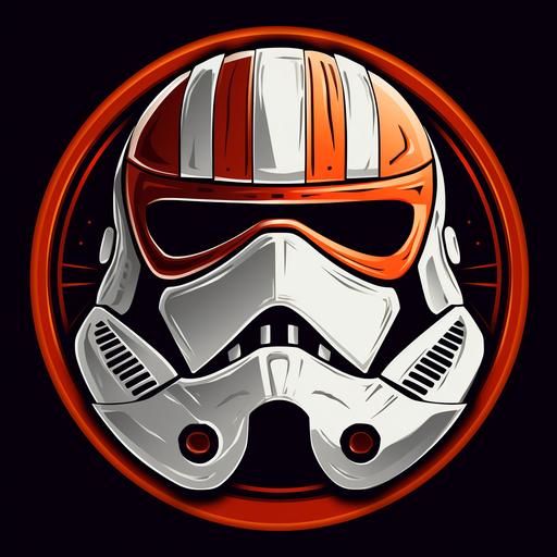 badge stylized futuristic realistic star-wars x-wing stormtrooper rebel logo