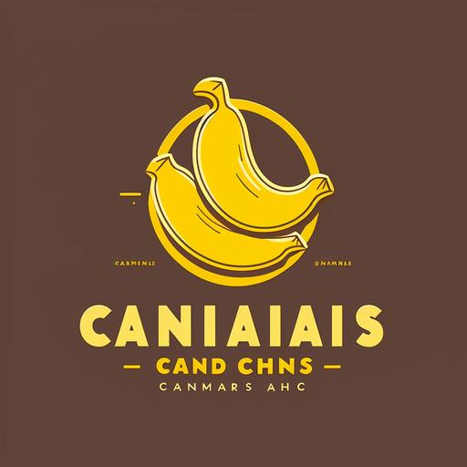 banana chips company logo, minimalisitic, simple