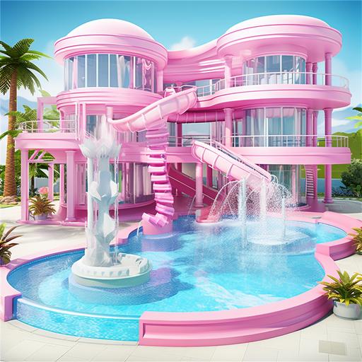 barbie Reality swimming pool 5k, dreamhouse