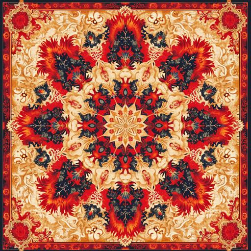 batik abstract, symmetrical seamless pattern, brown and red Pendleton, thin border, photonegative refractograph --tile --v 6.0 --s 250 --style raw