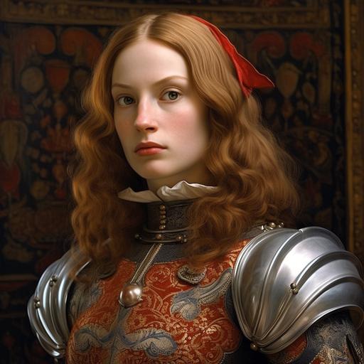 beautiful Caterina Sforza close up nice body ( in 14th century) by art frahm