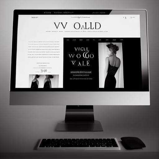 beautiful and elegant magazine website about SEO and search engine optimization, google, ui, ux, ui/ux, website, wordpress, in the layout of a fashion magazine, in the layout of vogue, black and white colors, white header with black logo, header with menu, blog, call to action button, without models, without people --no humans --no people --v 4 --stylize 500 --q 2 --upbeta