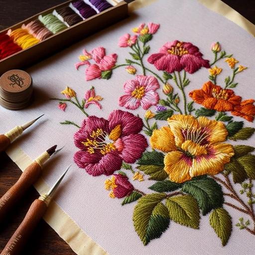 beautiful cross stitch flowers