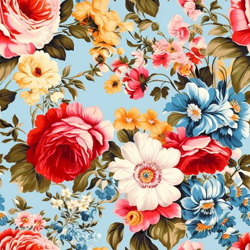 beautiful floral and chintz seamless pattern fot textile printing, --tile