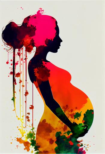 beauty silhouette pregnant 8 months women, silhouette abstract, flamboyant, extravagant, eccentric, minimalist, minimalism, minimal --ar 2:3 --upbeta --q 2 --v 4