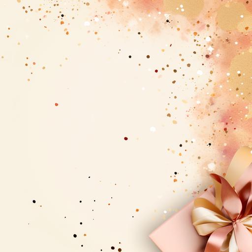 beige boho background for birthday with confetti 5k image