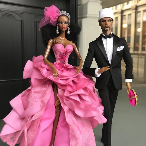 black Barbie and Ken going to the MET Gala --v 5