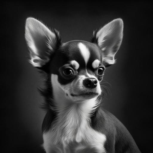 black and white chihuahua dog nice and funny