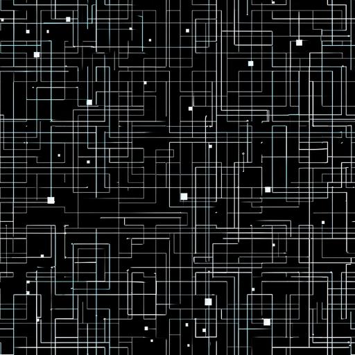 black and white scifi grid pattern --tile --v 6.0