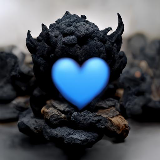 black armour goblins dancing cave bleu smoke love emoji 4K realistic