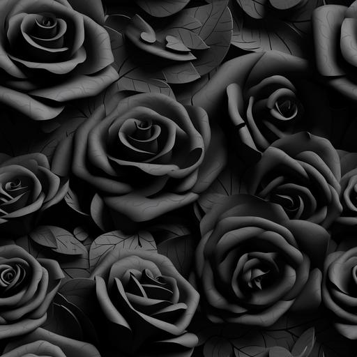 black roses 3d --v 5.0