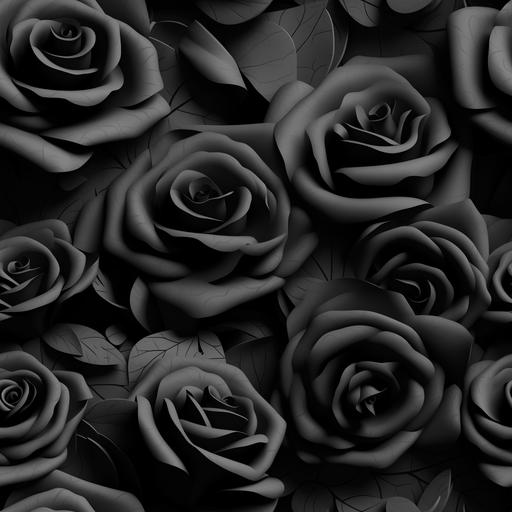black roses 3d --v 5.0