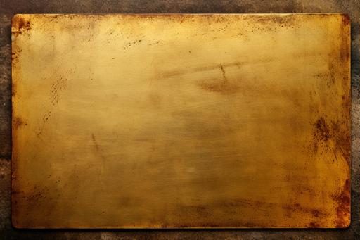 blank rustic gold metal plaque for paintings --ar 3:2