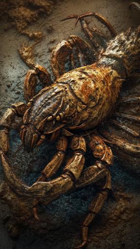 blazewave scorpion, fantastic photography, art by Tomasz Strzalkowski, swirl, noble, divine, natural habitat background, intricate background, and textures, high - quality textures --ar 9:16 --q 5 --s 800 --v 5