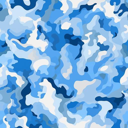 blue camouflage camouflage pattern, in the style of effervescent compositions, light beige and dark azure, julian opie, textural surface treatments, neil welliver, pyotr konchalovsky, abstractioncréation --tile --v 5.2