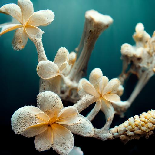 bone dry white skeleton dead cow tusk plumeria white coral heads underwater tropical fish coral milkyway hubble images